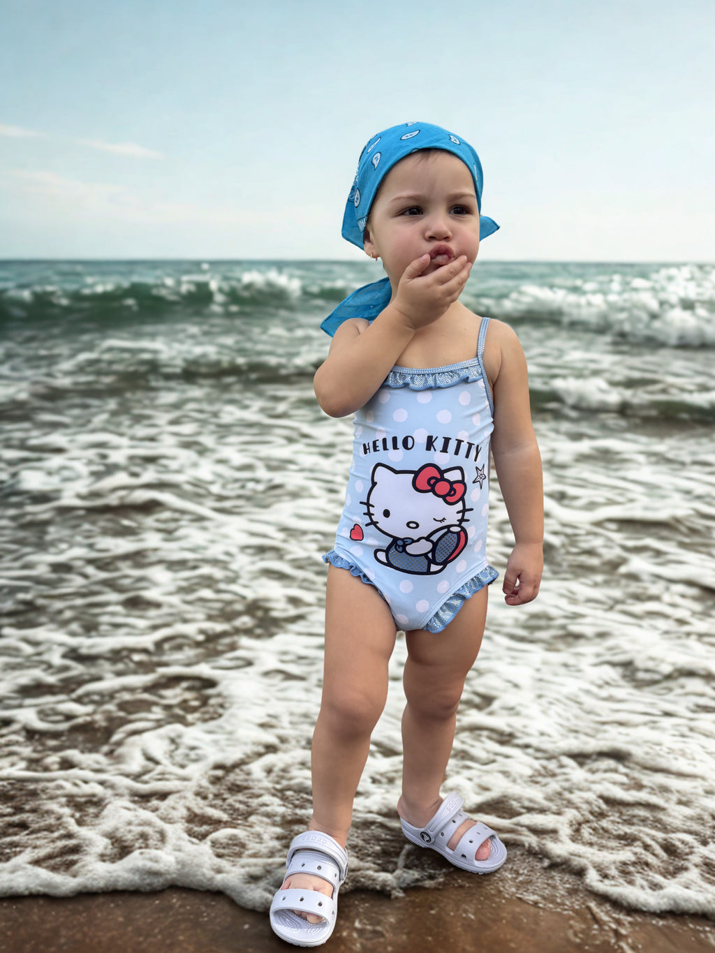 Costume Hello Kitty azzurro