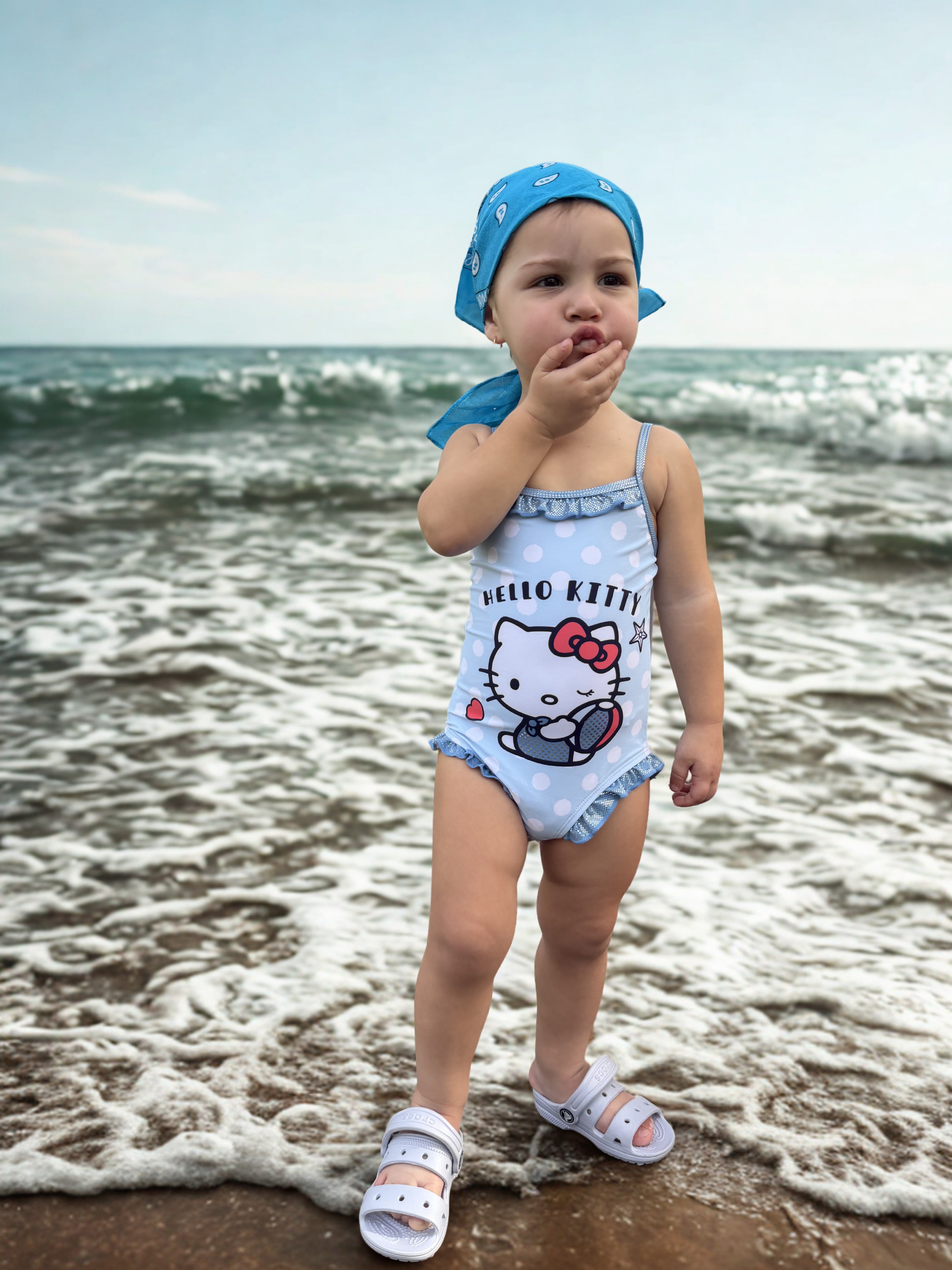 Costume Hello Kitty azzurro